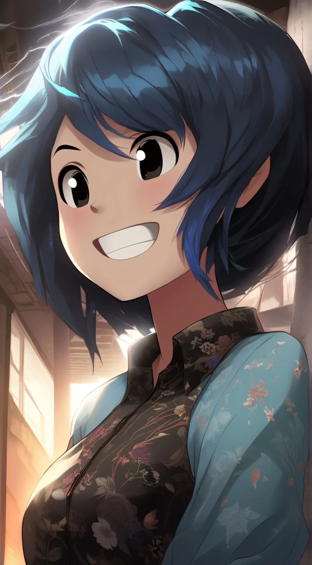 ai character: Bubble (BFB) background