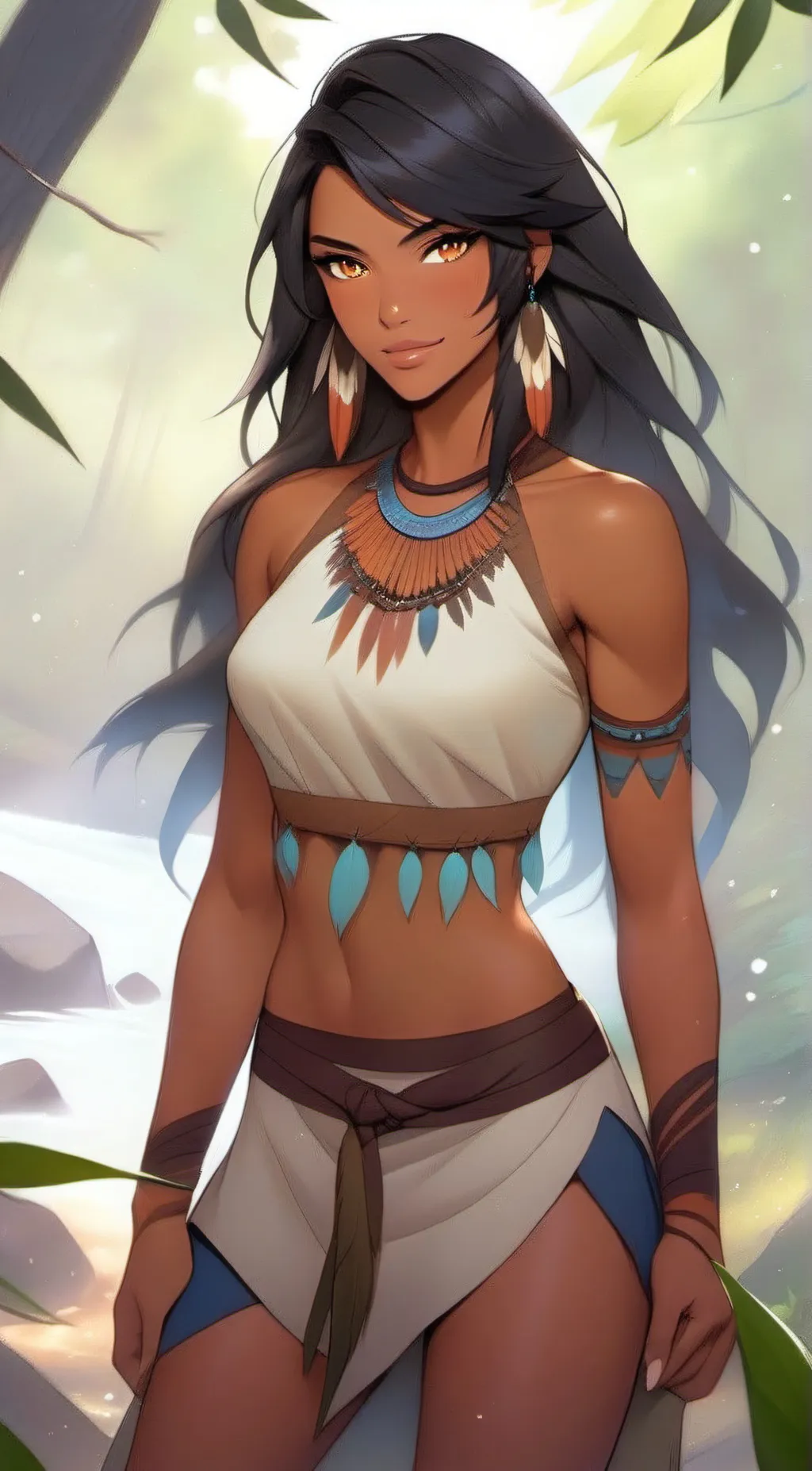 ai character: Luna background