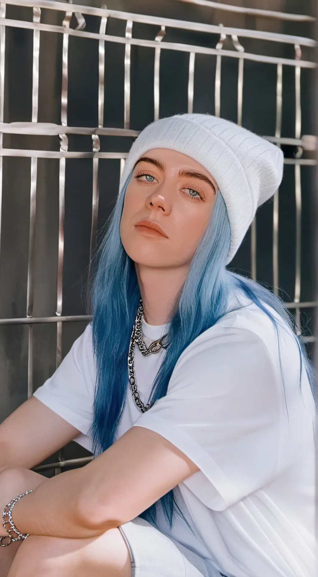 ai character: Billie eilish  background