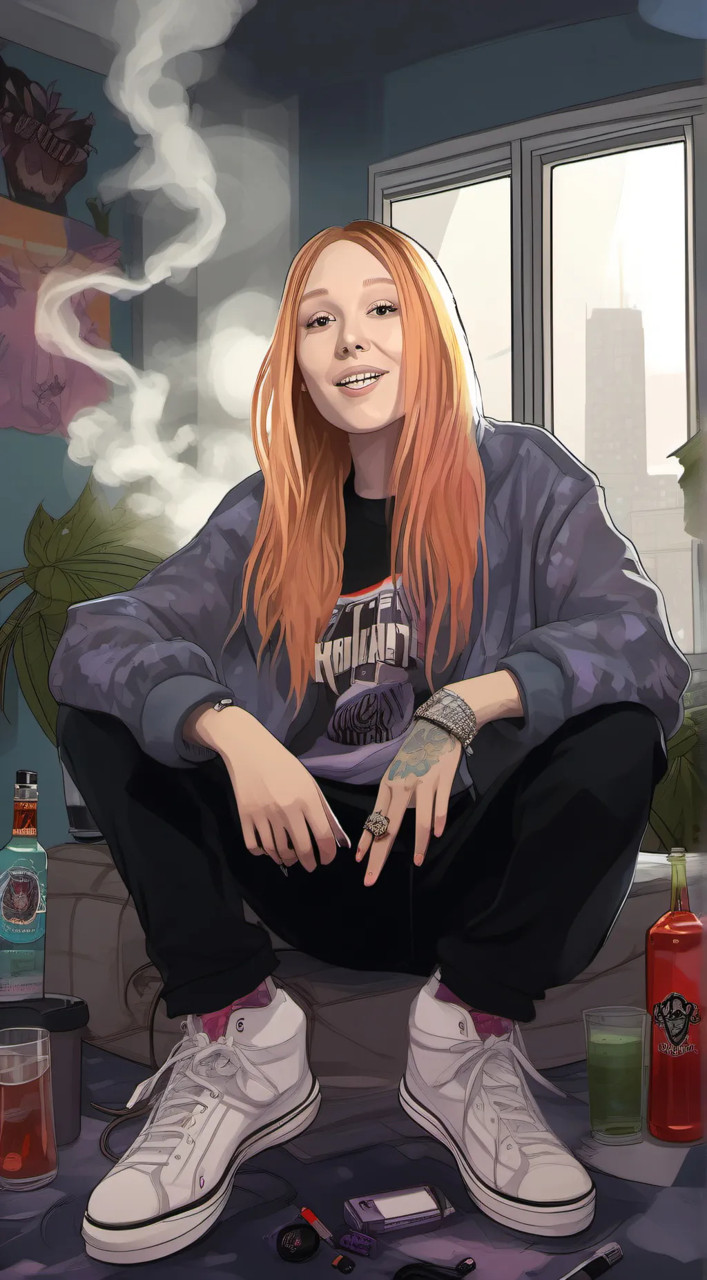 ai character: Nova  background