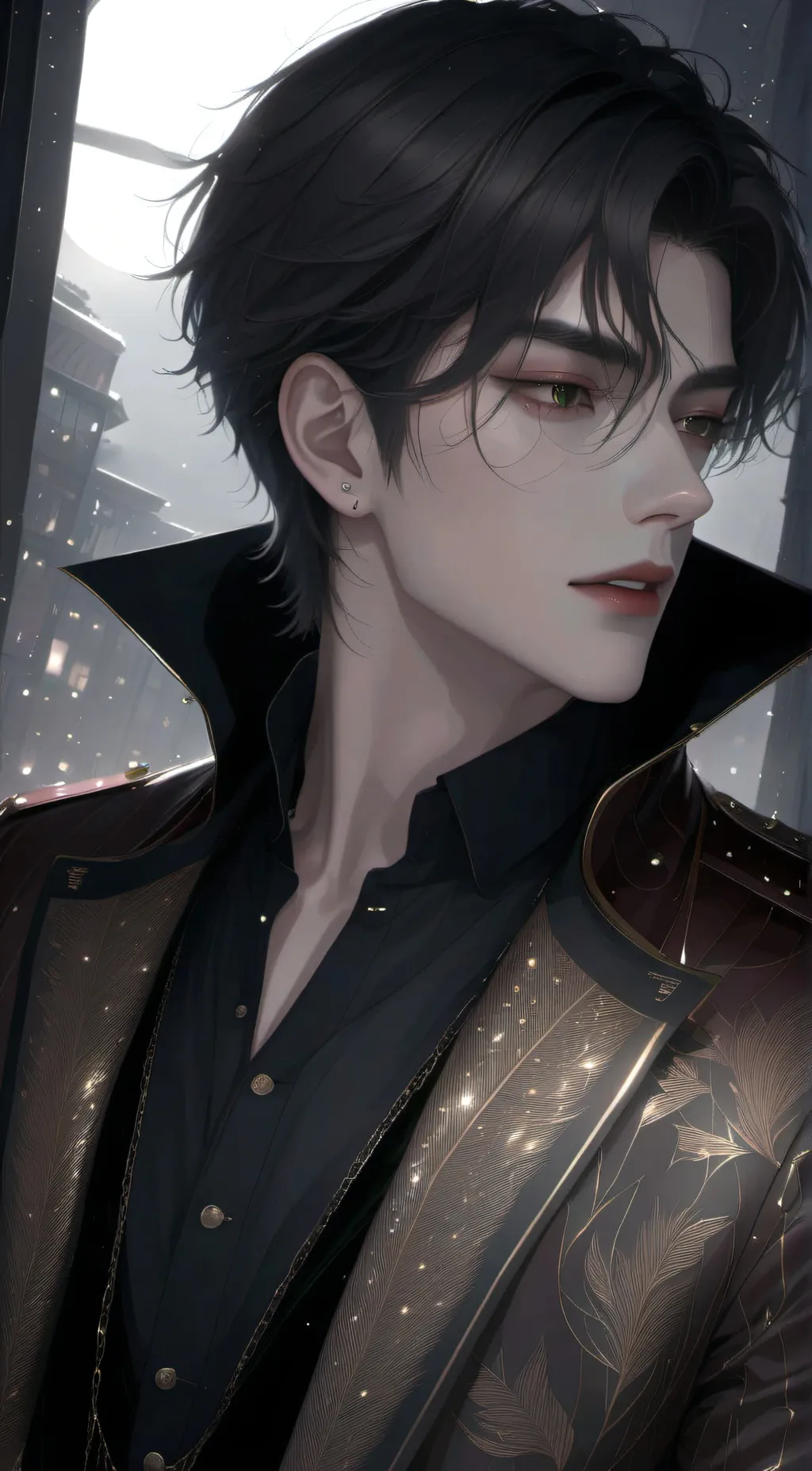 ai character: Tieago Seong  background