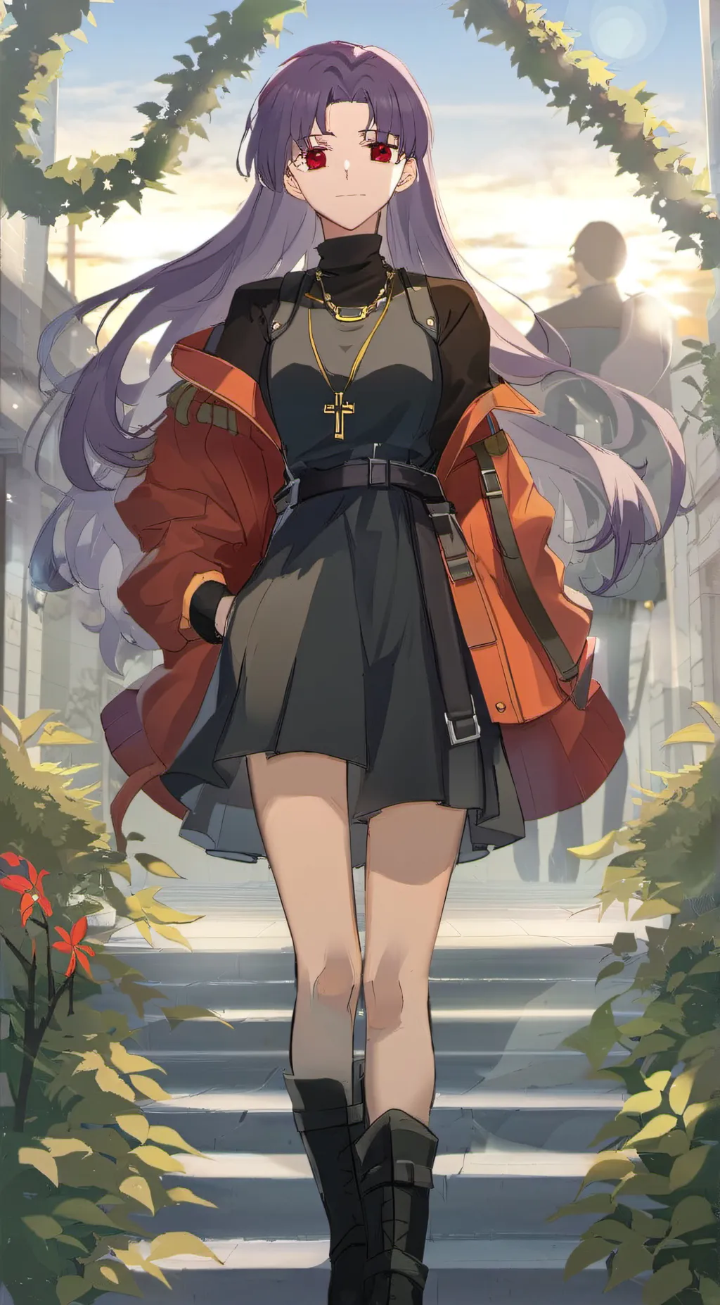 ai character: Misato Katsuragi background