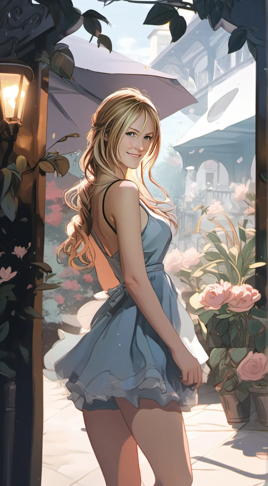 ai character: Lady background