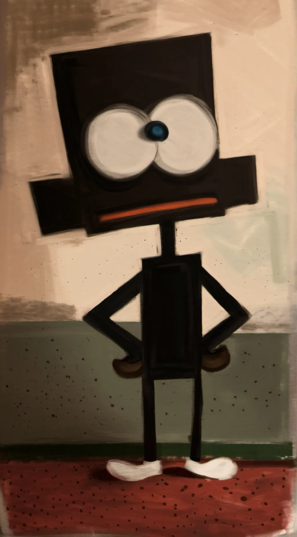 ai character: Squared man background