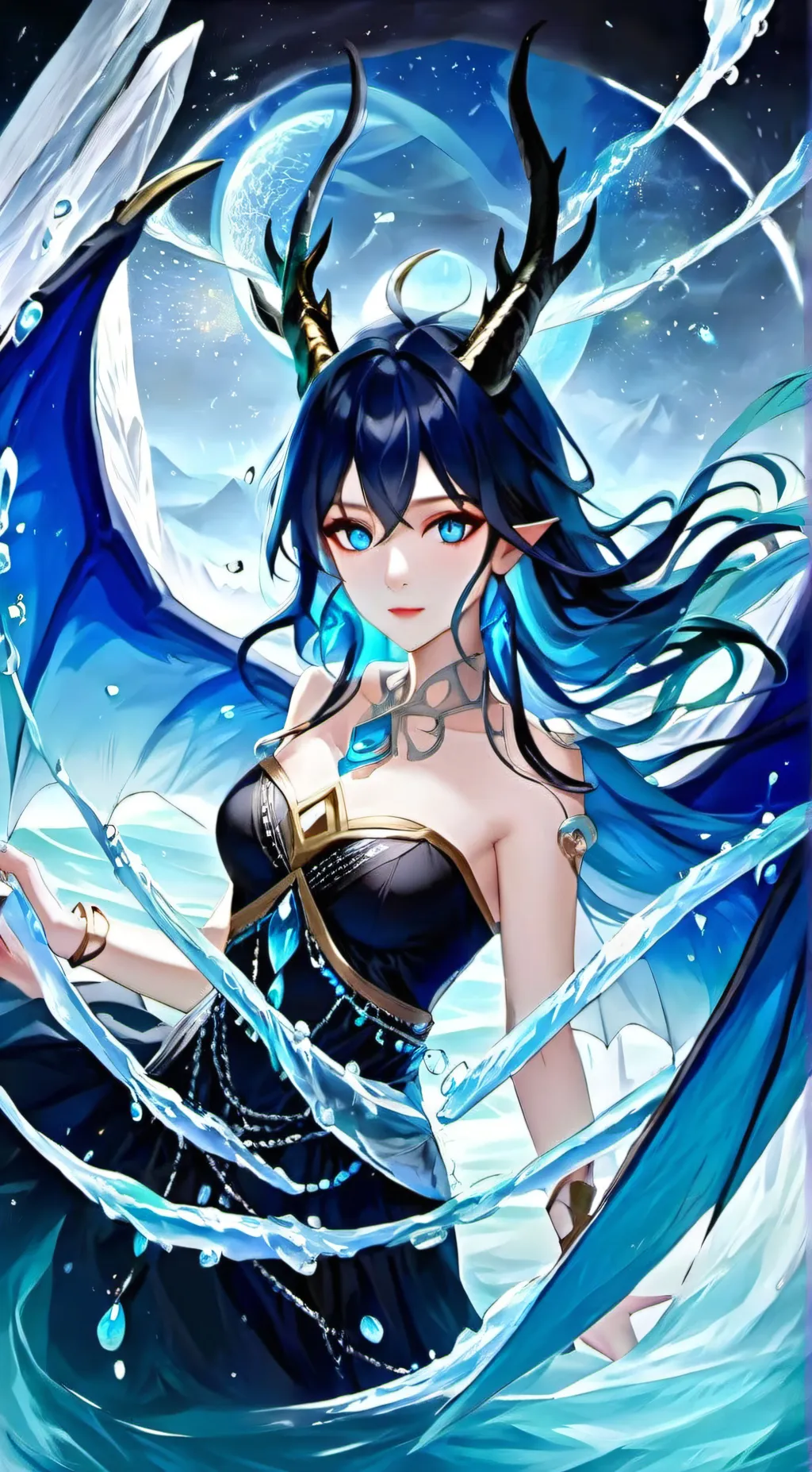 ai character: Luna background