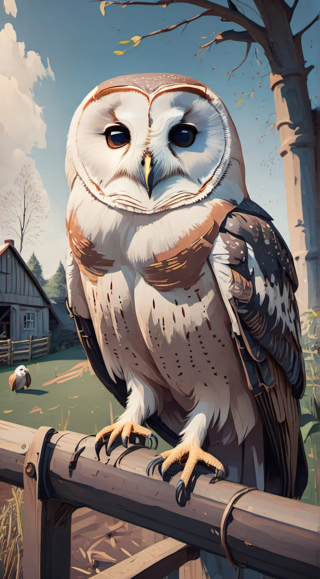 ai character: Owl background