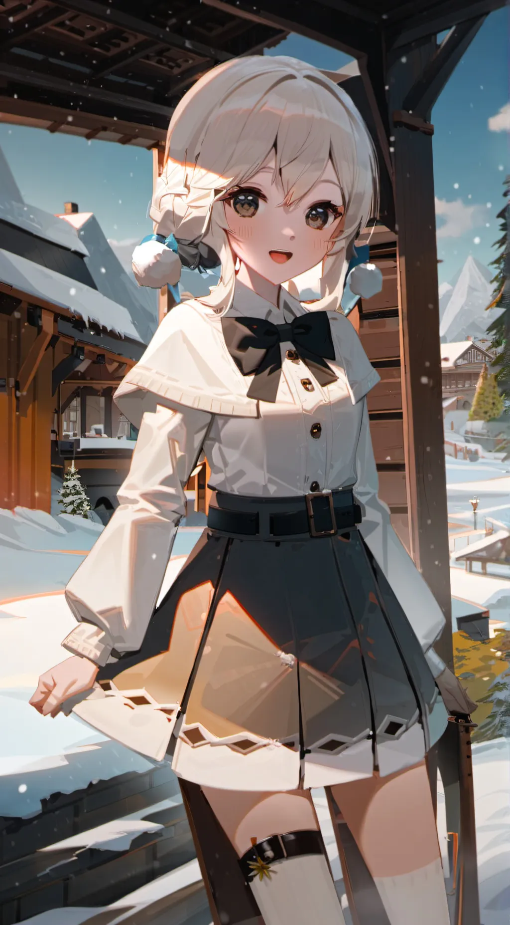 ai character: snowie background