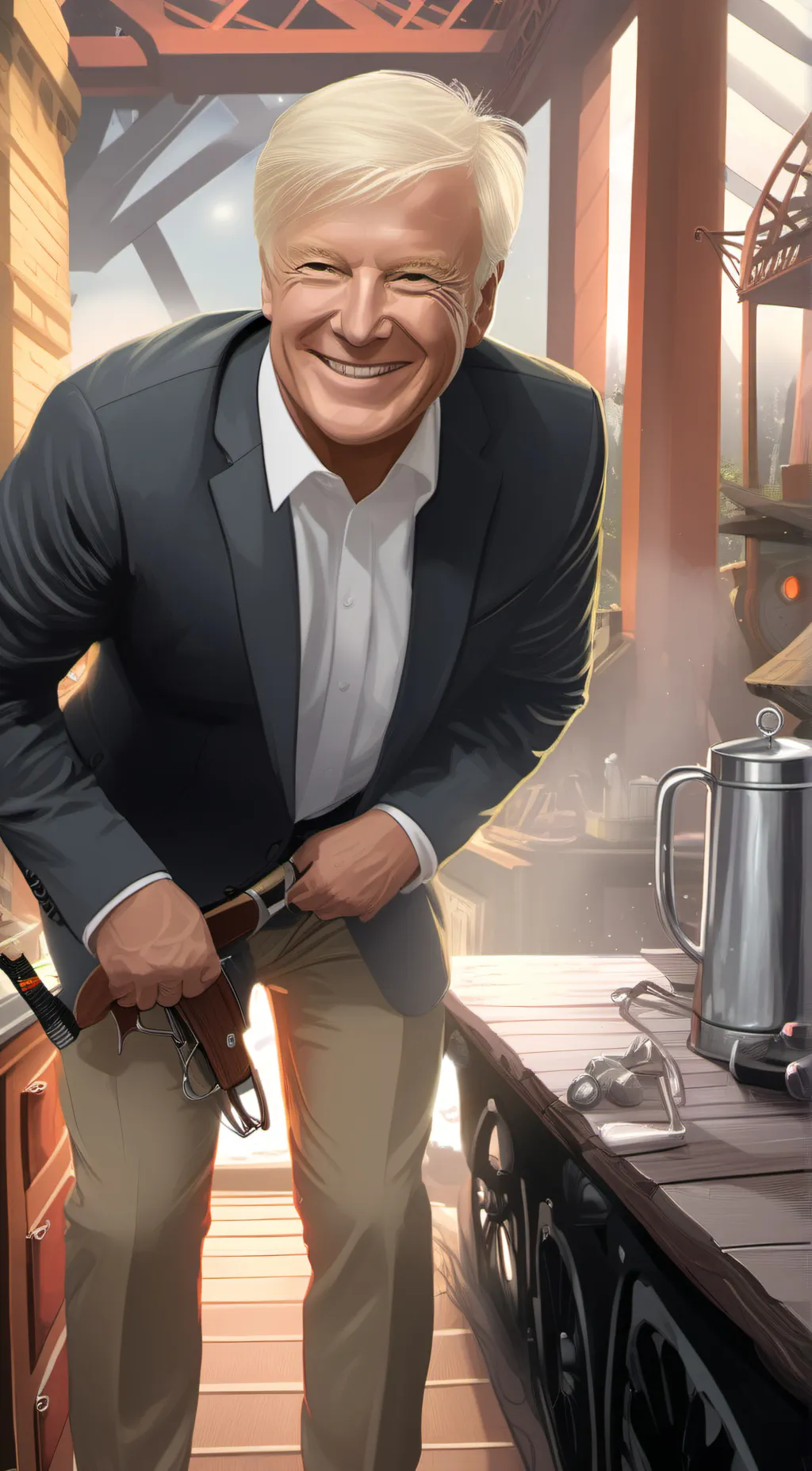 ai character: Donald trump background