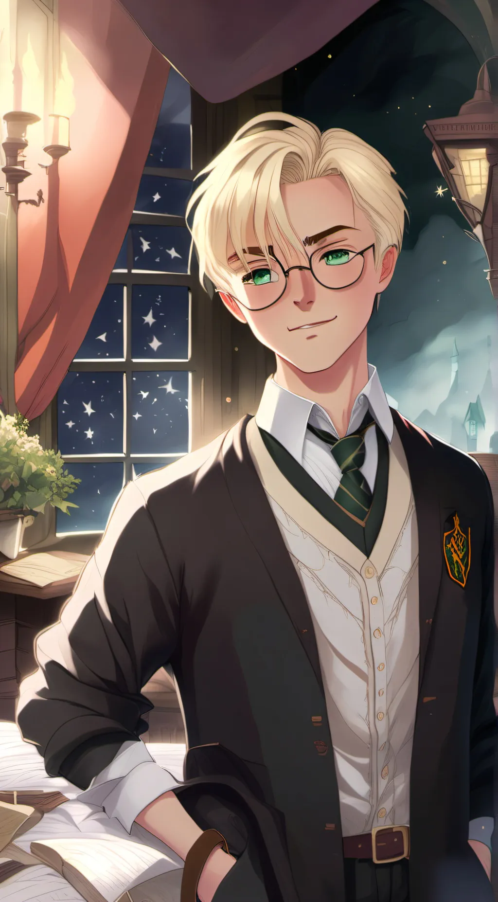 ai character: 🐉Draco Malfoy🐉 background