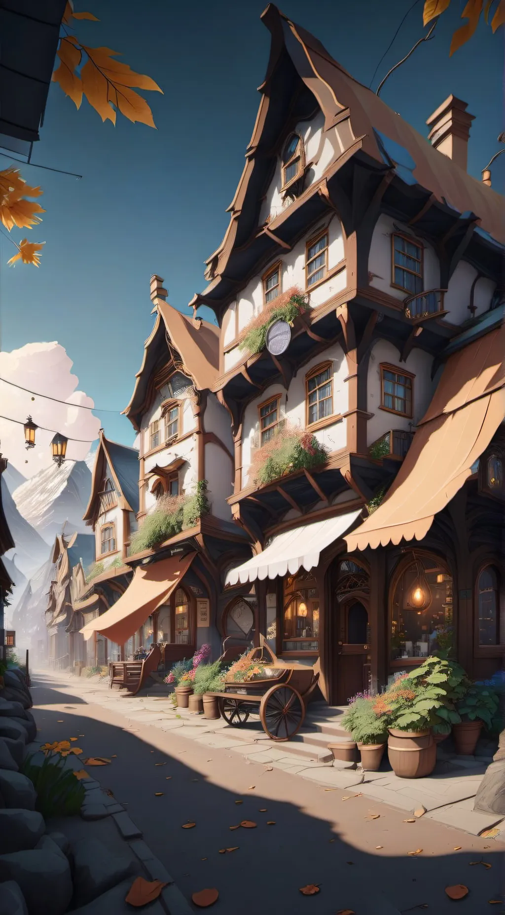 ai character: stone wood background