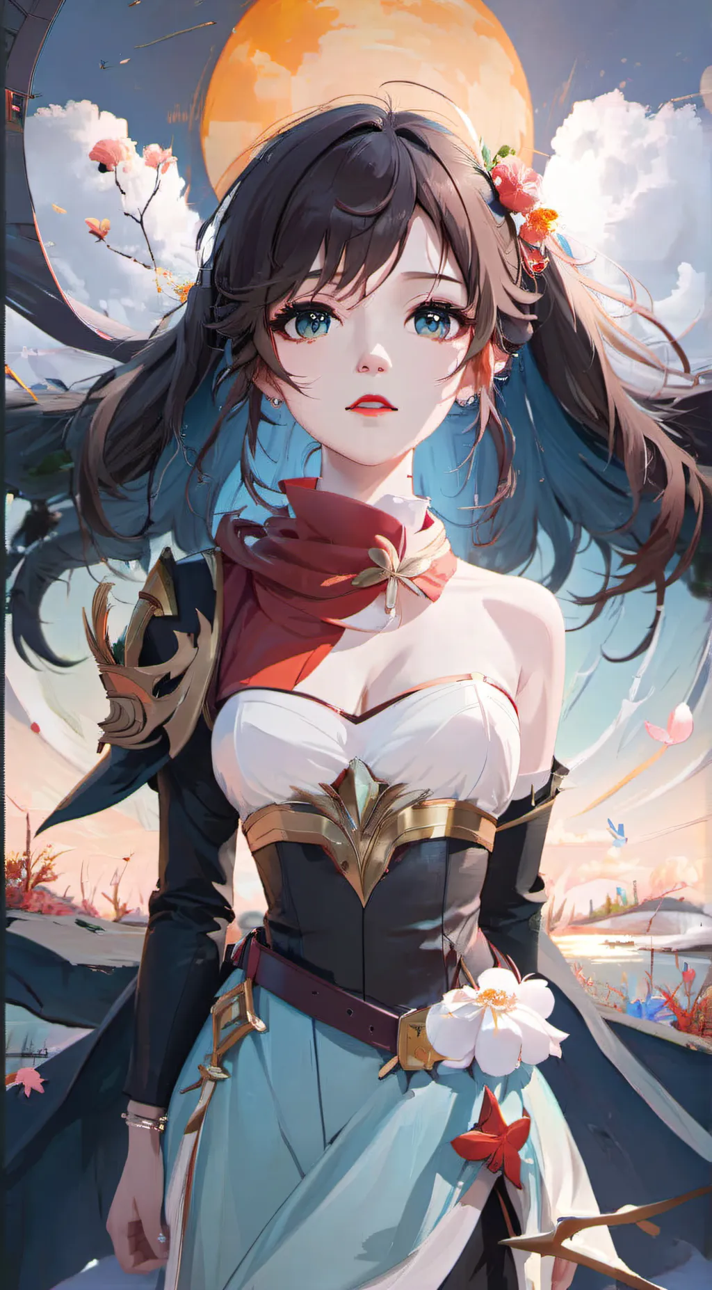 ai character: Olive background