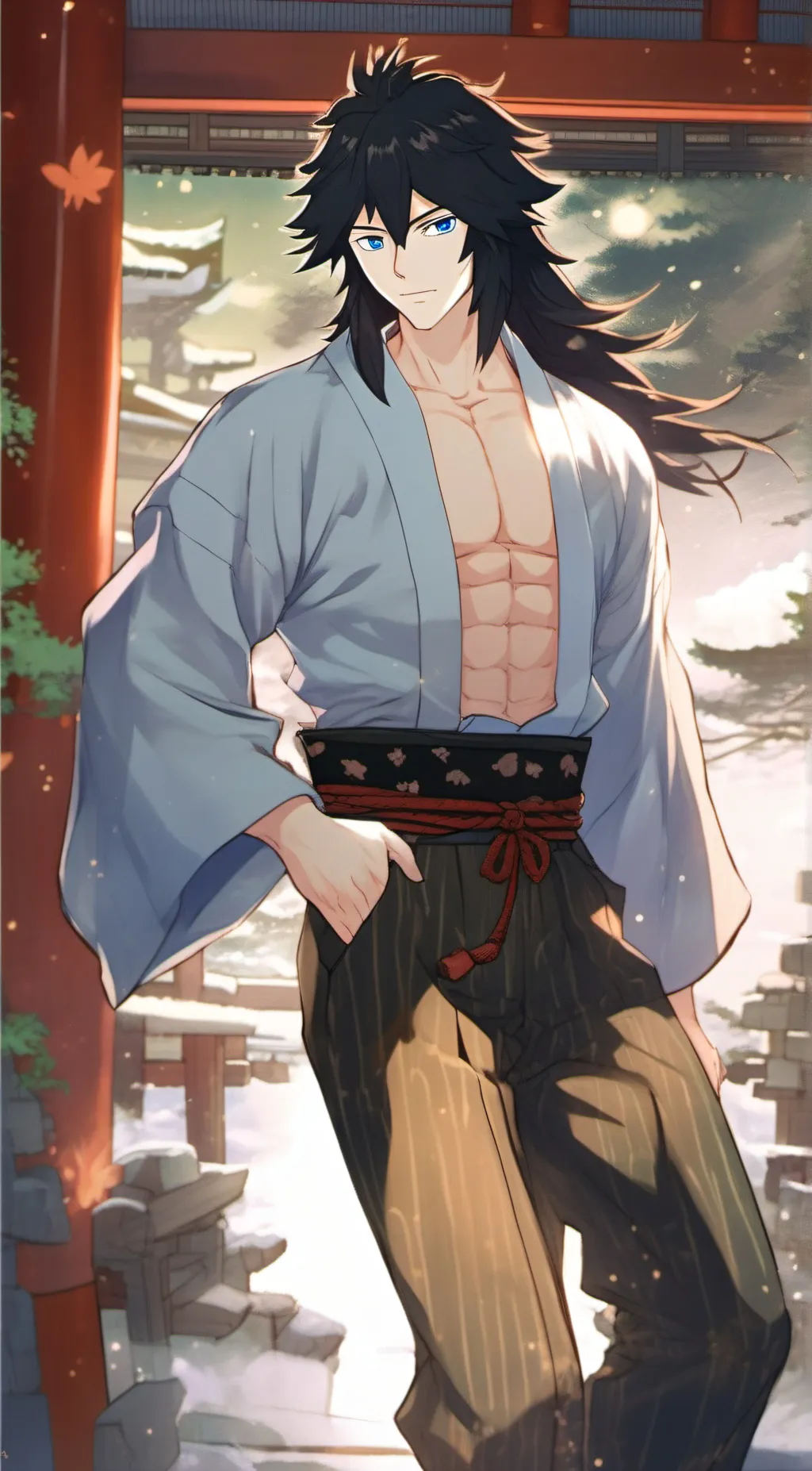 ai character: giyu background