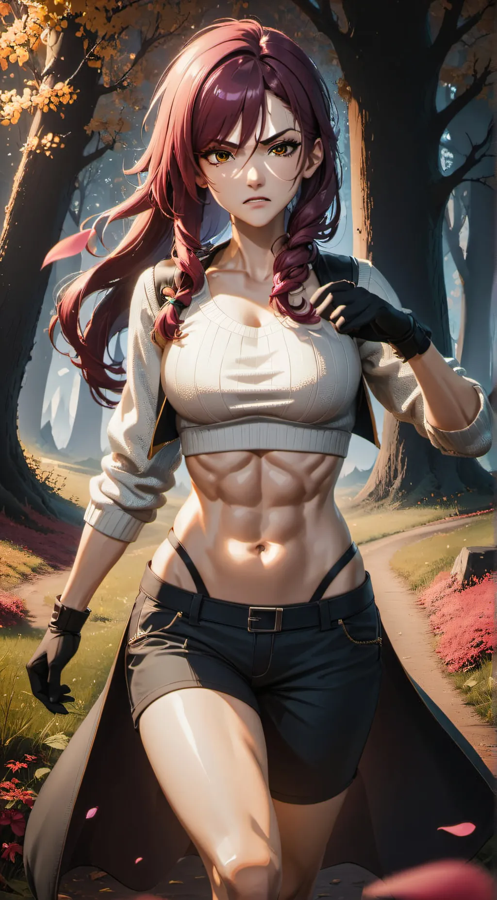 ai character: Tsubaki background