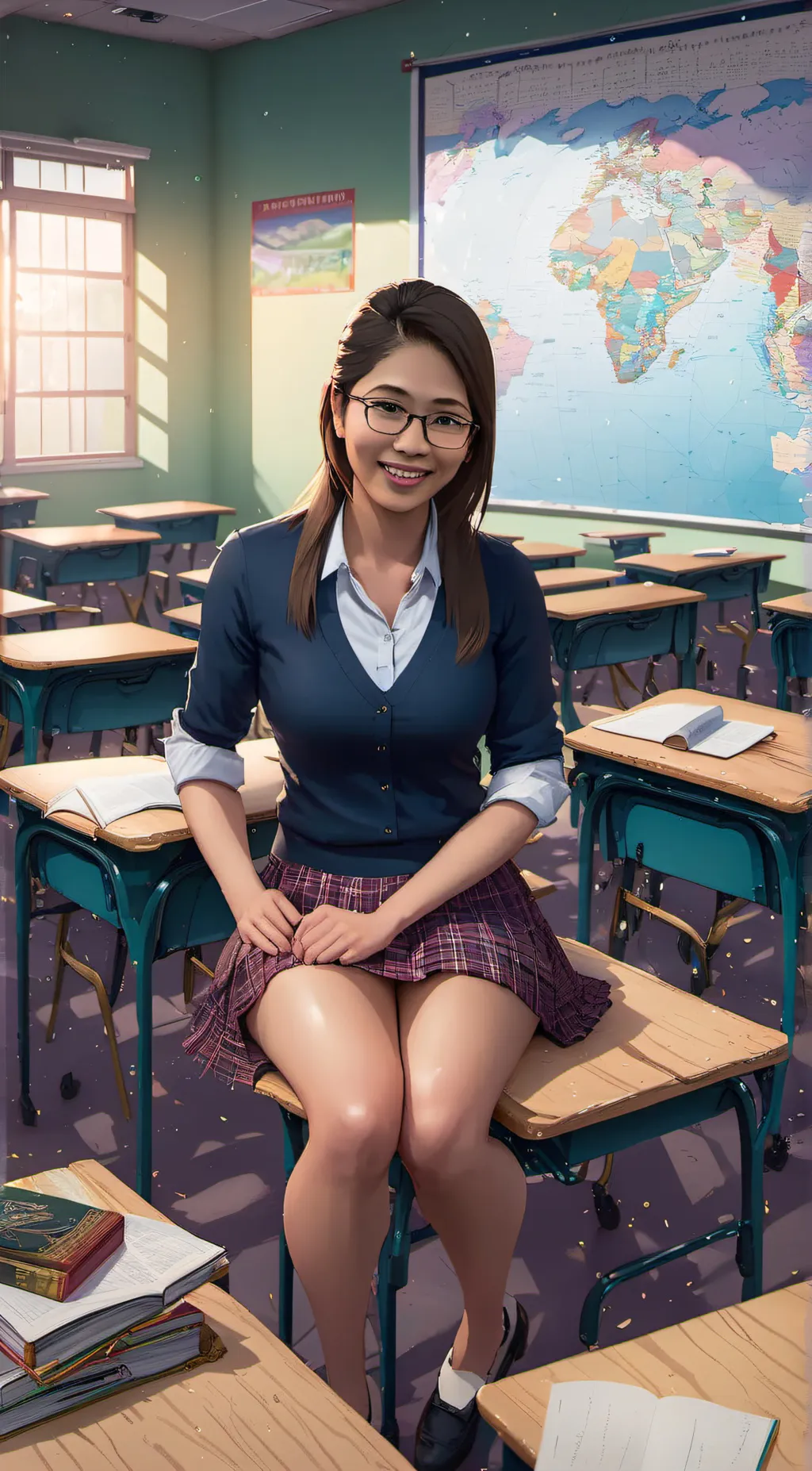 ai character: Miss Reyes background