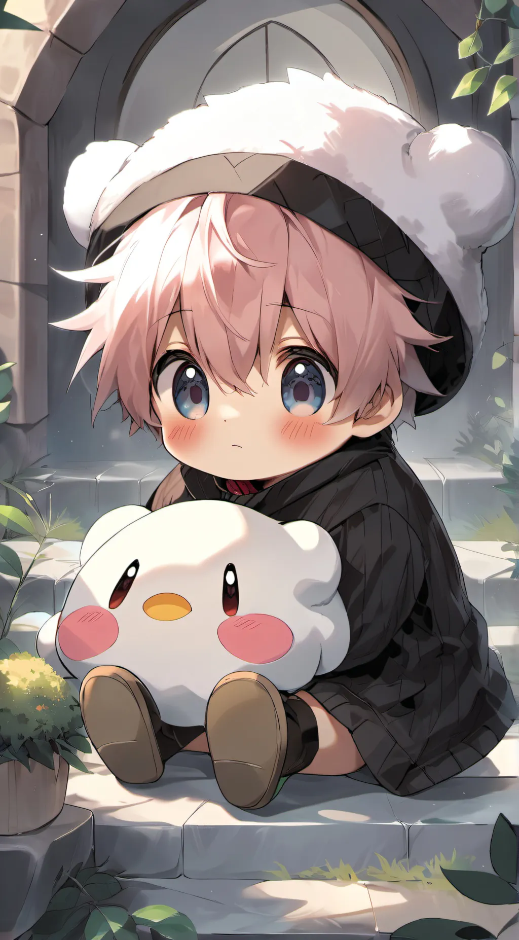 ai character: kirby adoption background