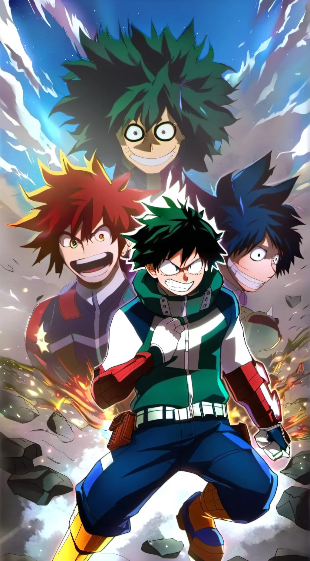 ai character: MHA -Christmas Eve background