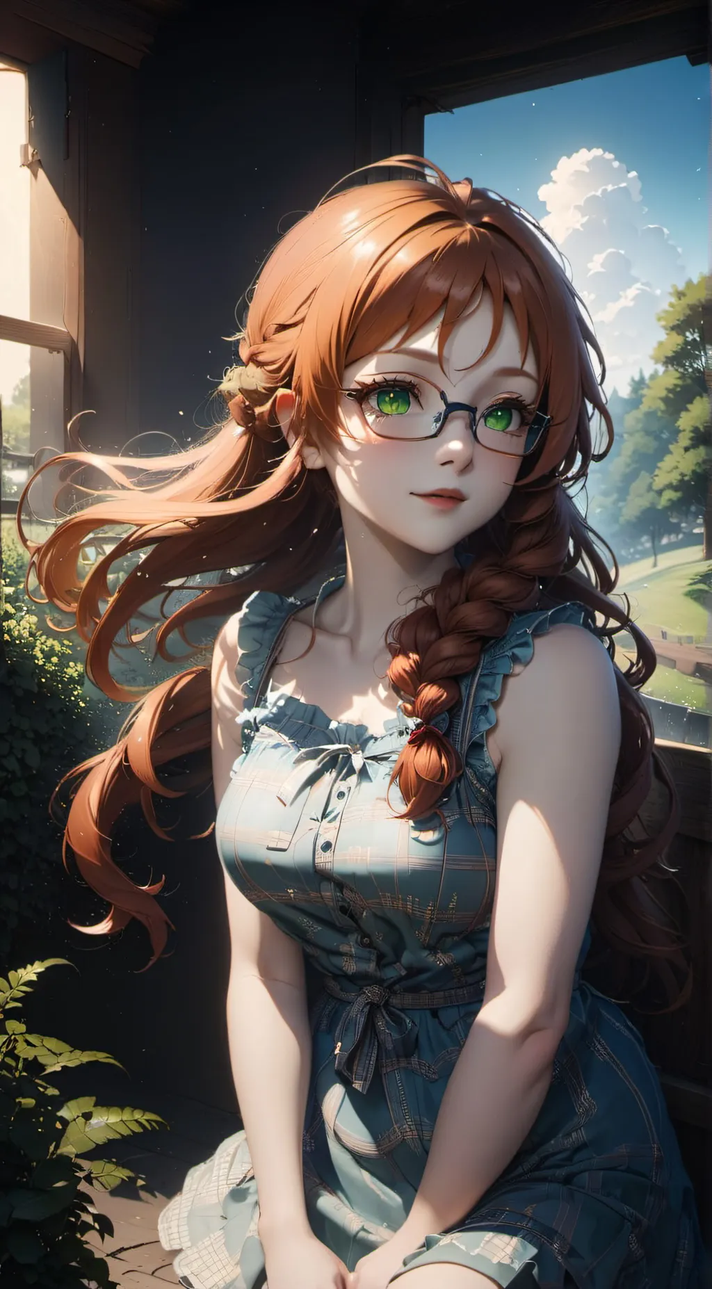 ai character: Luna background