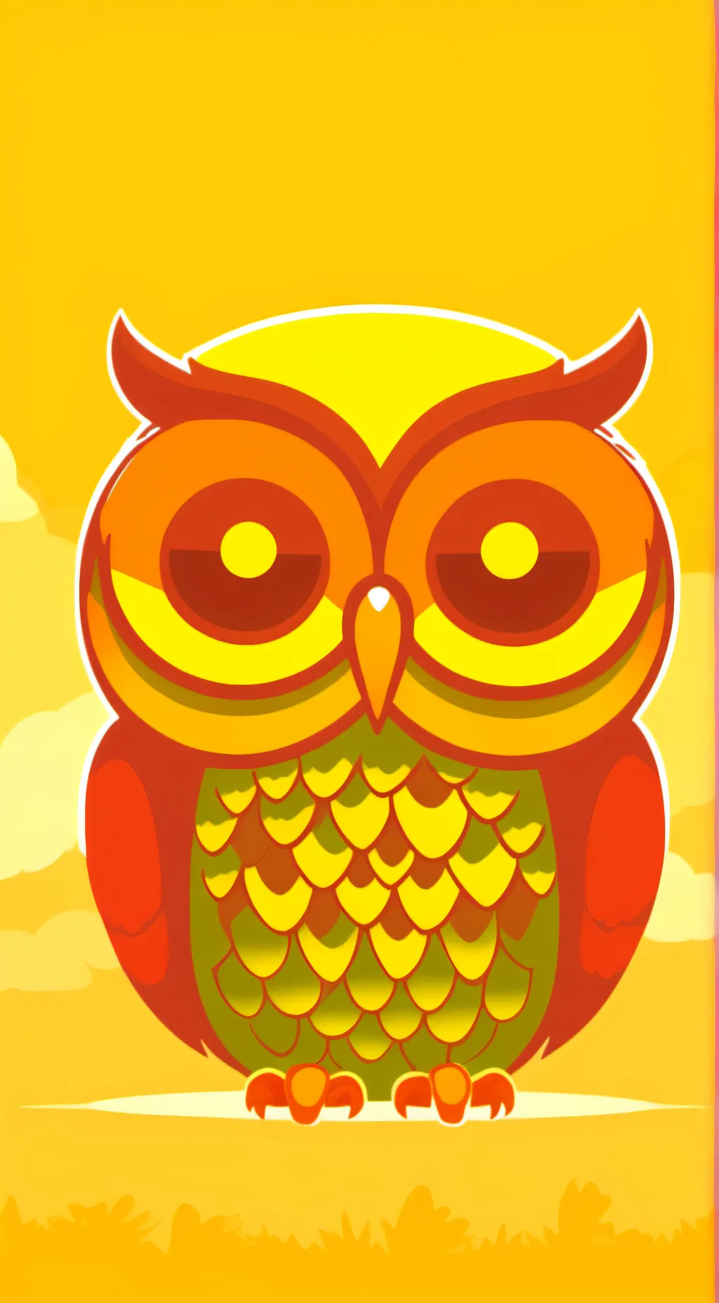 ai character: Duo the owl background