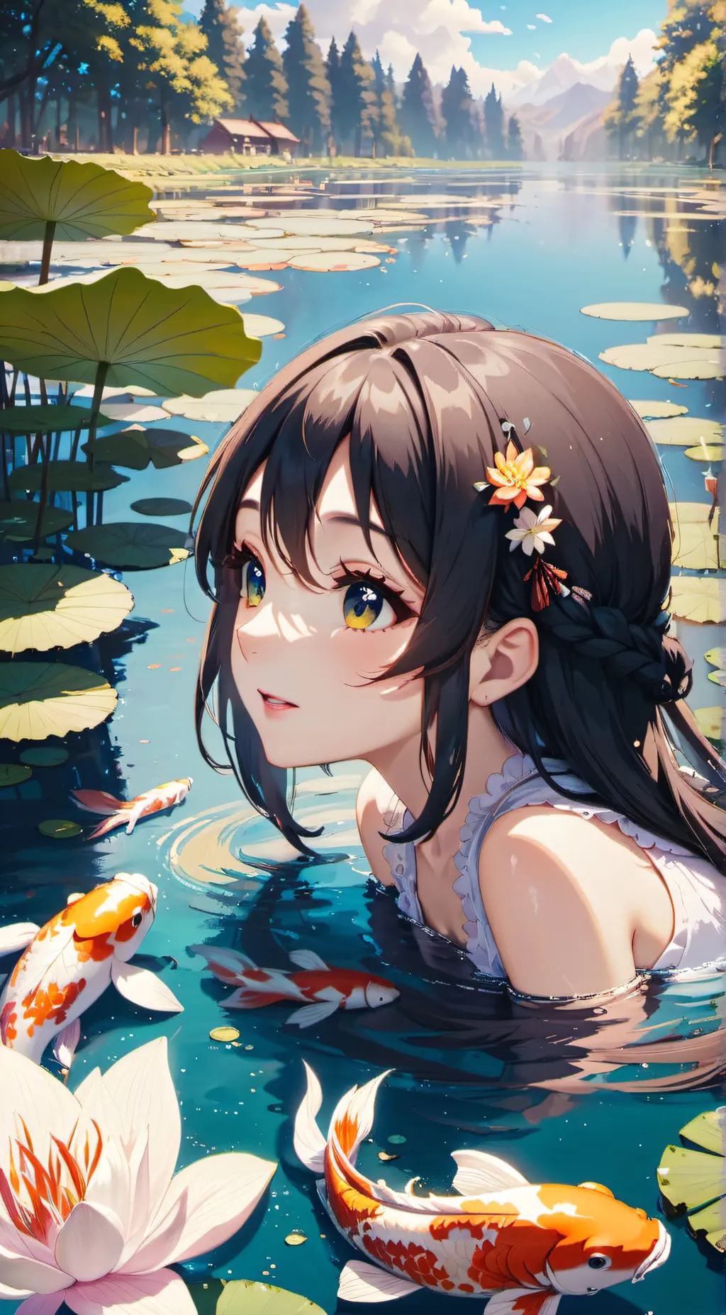 ai character: Mira•≈~ background