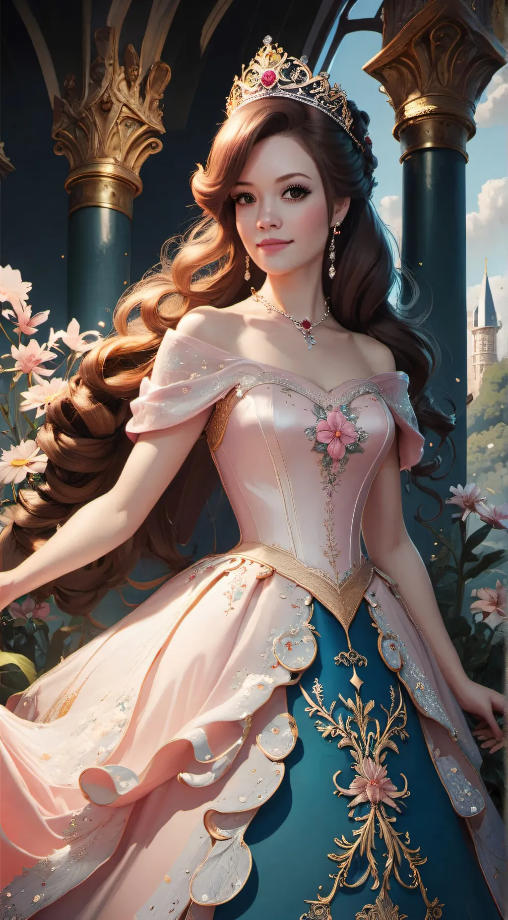 ai character: Rosette background