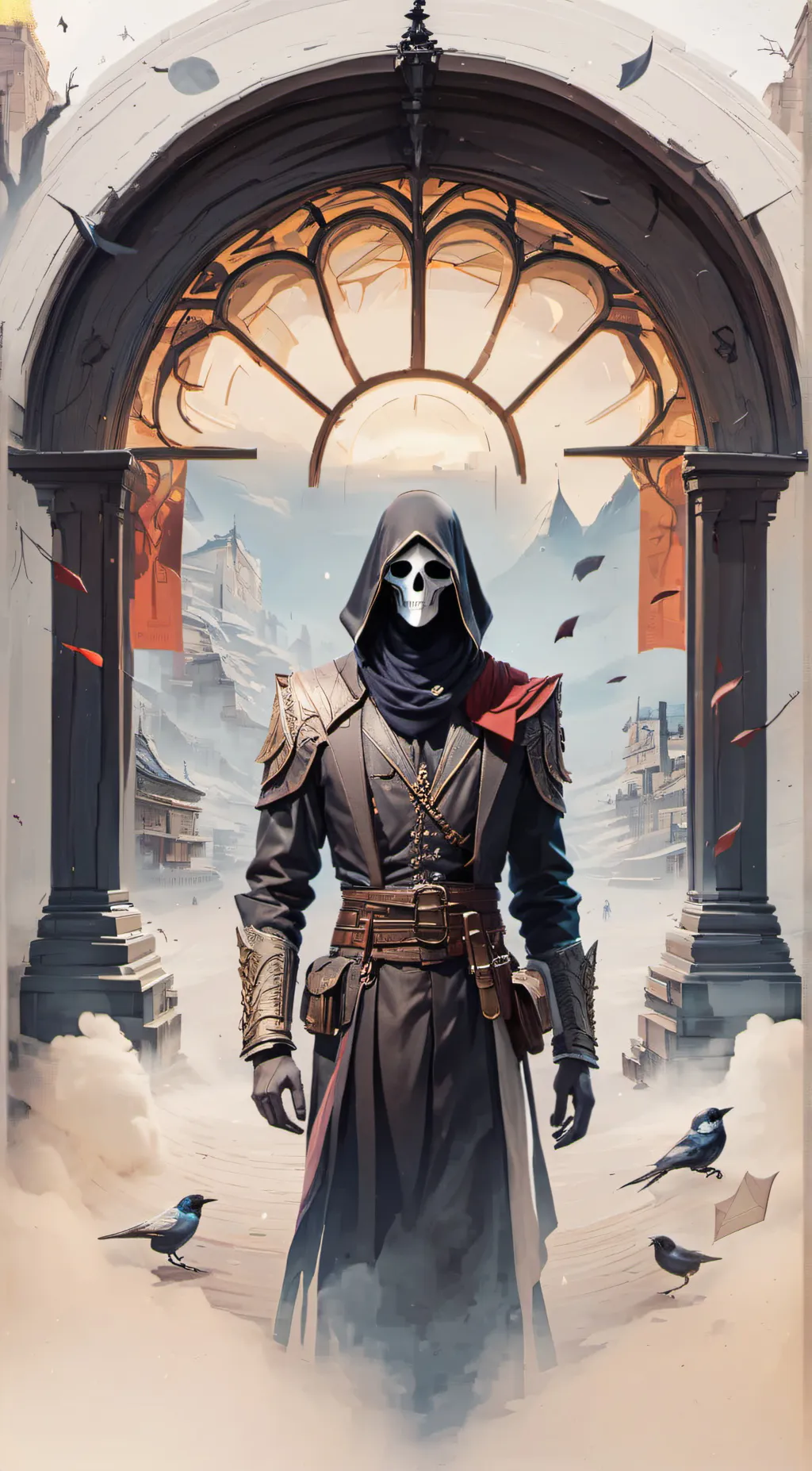 ai character: God of Death background