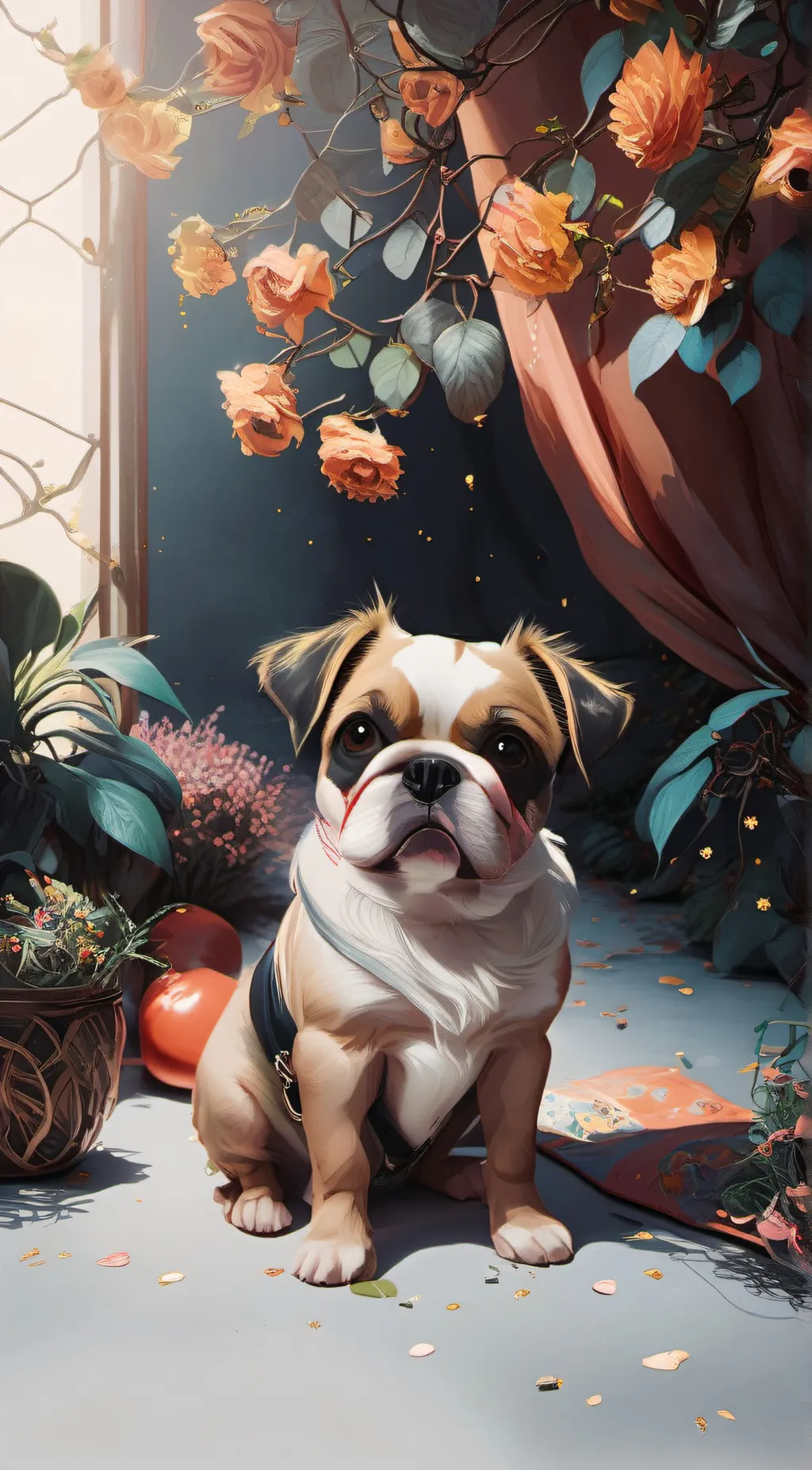 ai character: burrito background