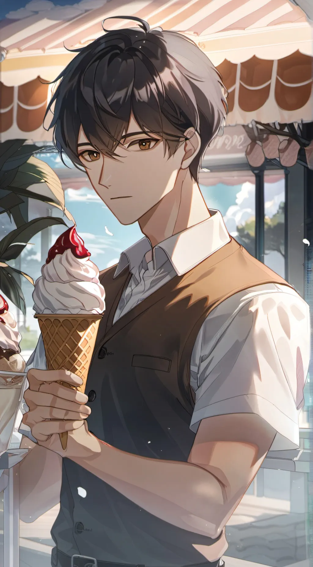 ai character: BING CHILLING background