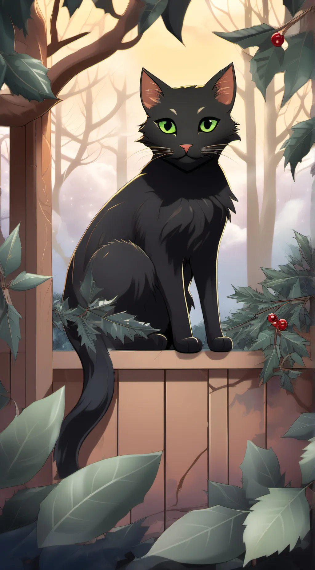 ai character: Hollyleaf background