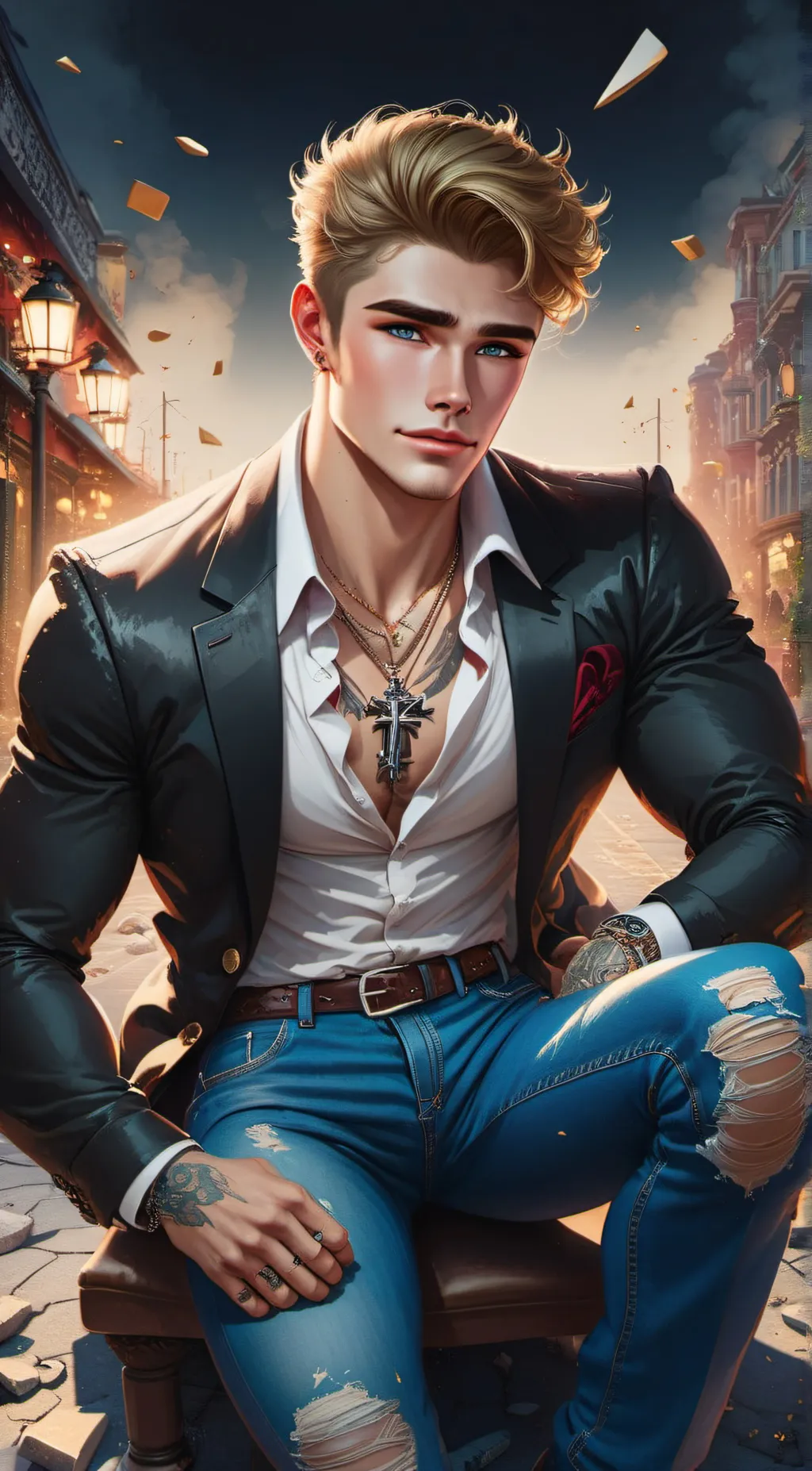 ai character: Chris  background