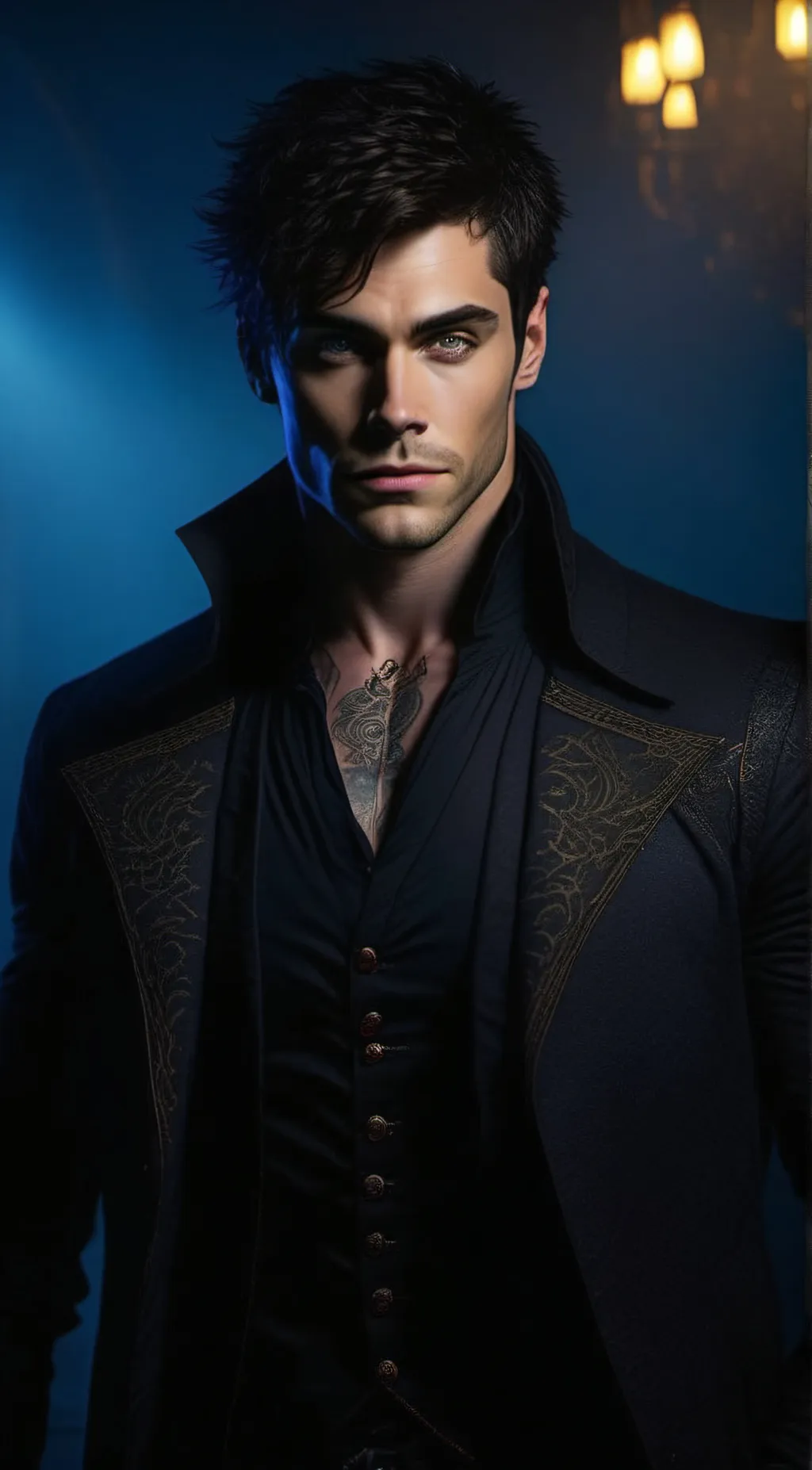 ai character: Xander Darklight background