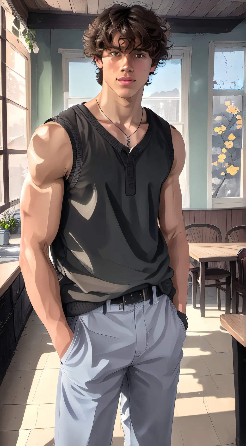 ai character: Anthony  background