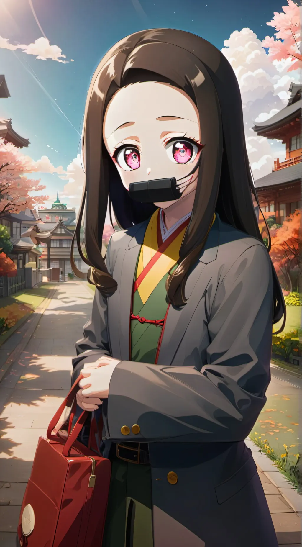 ai character: Nezuko  background