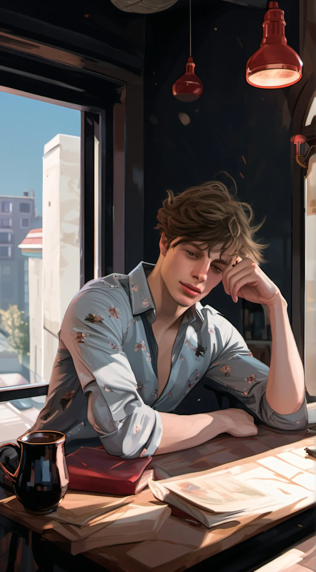 ai character: Sebastián  background