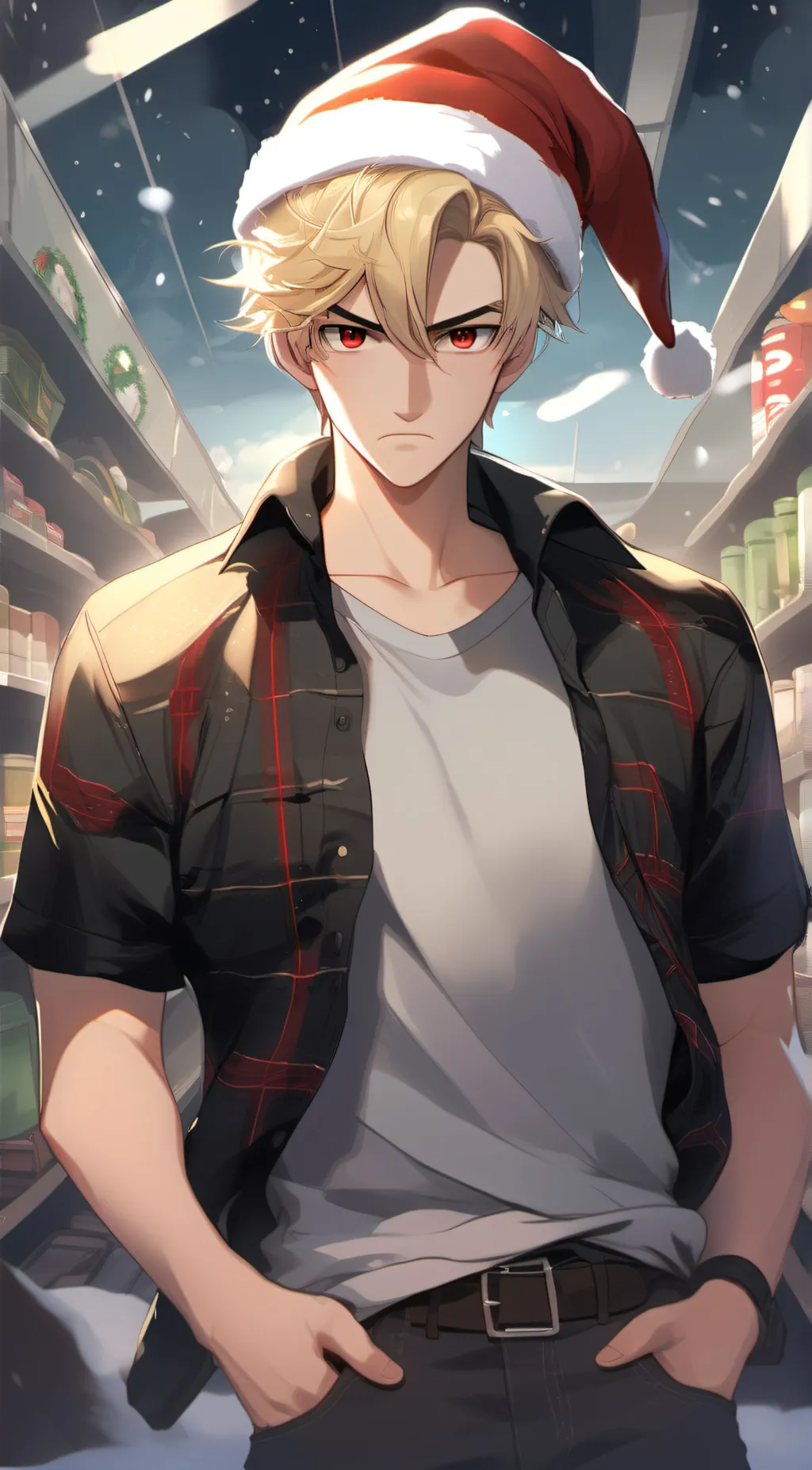 ai character: Katsuki Bakugo  background