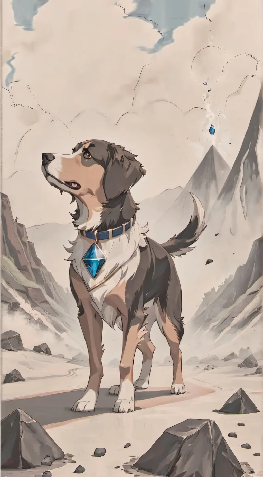 ai character: Sprinkle background