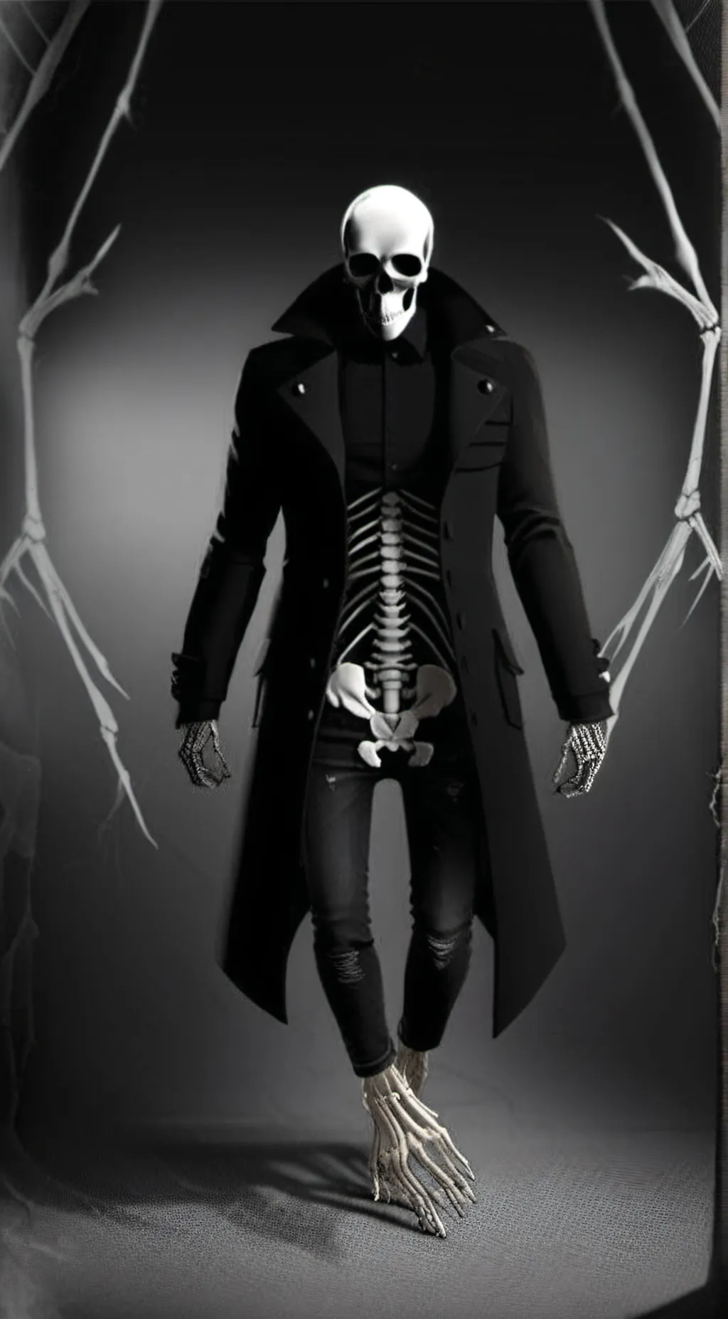 ai character: W. D Gaster background