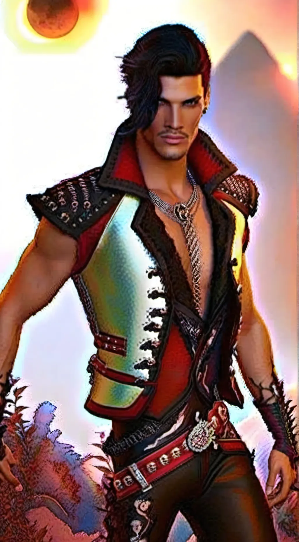 ai character: Ruin glamrock fred background