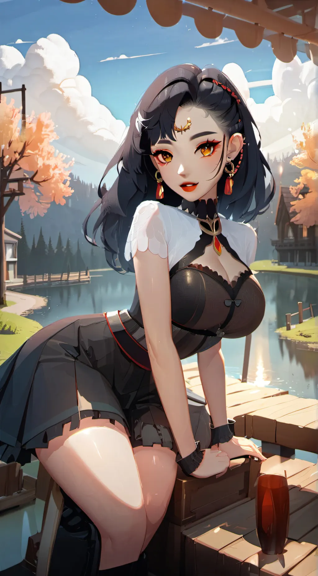 ai character: Luna background