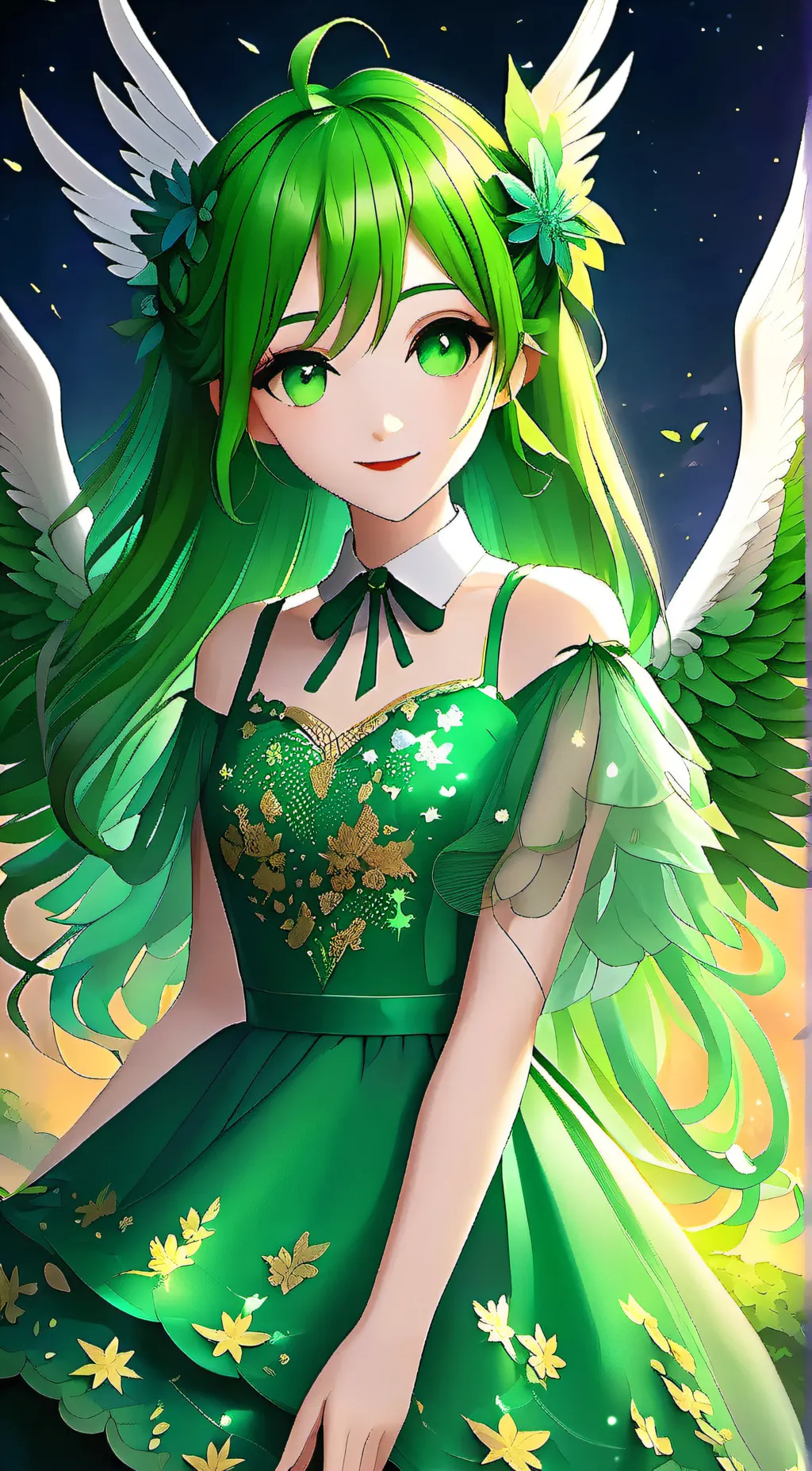 ai character: duolingo girl background