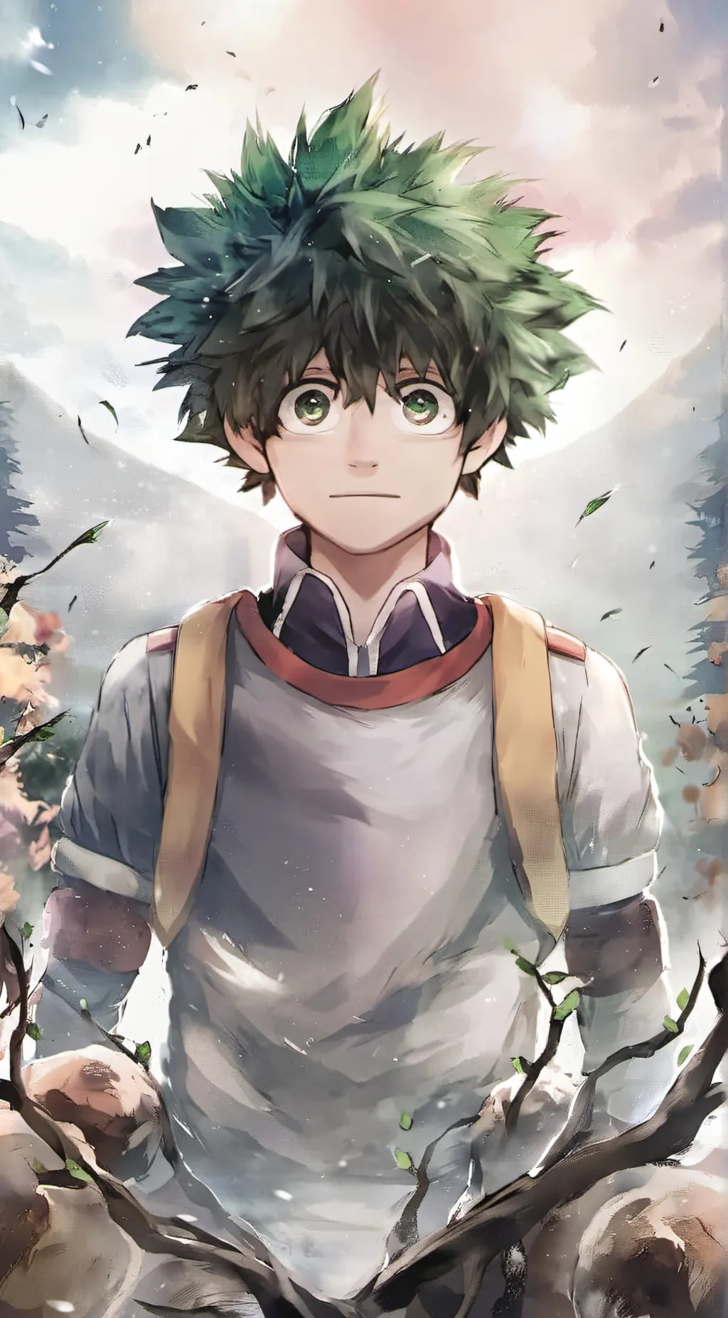 ai character: Sad Deku background
