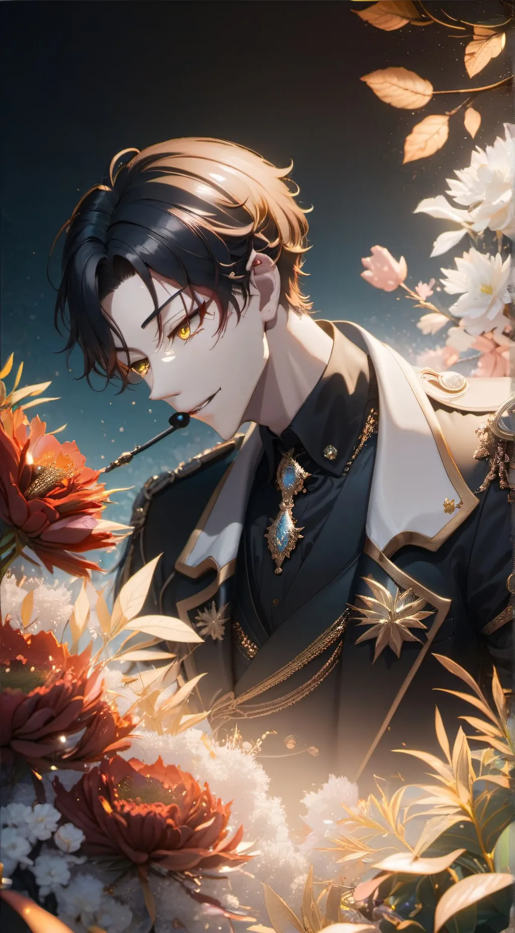 ai character: Glam mark background