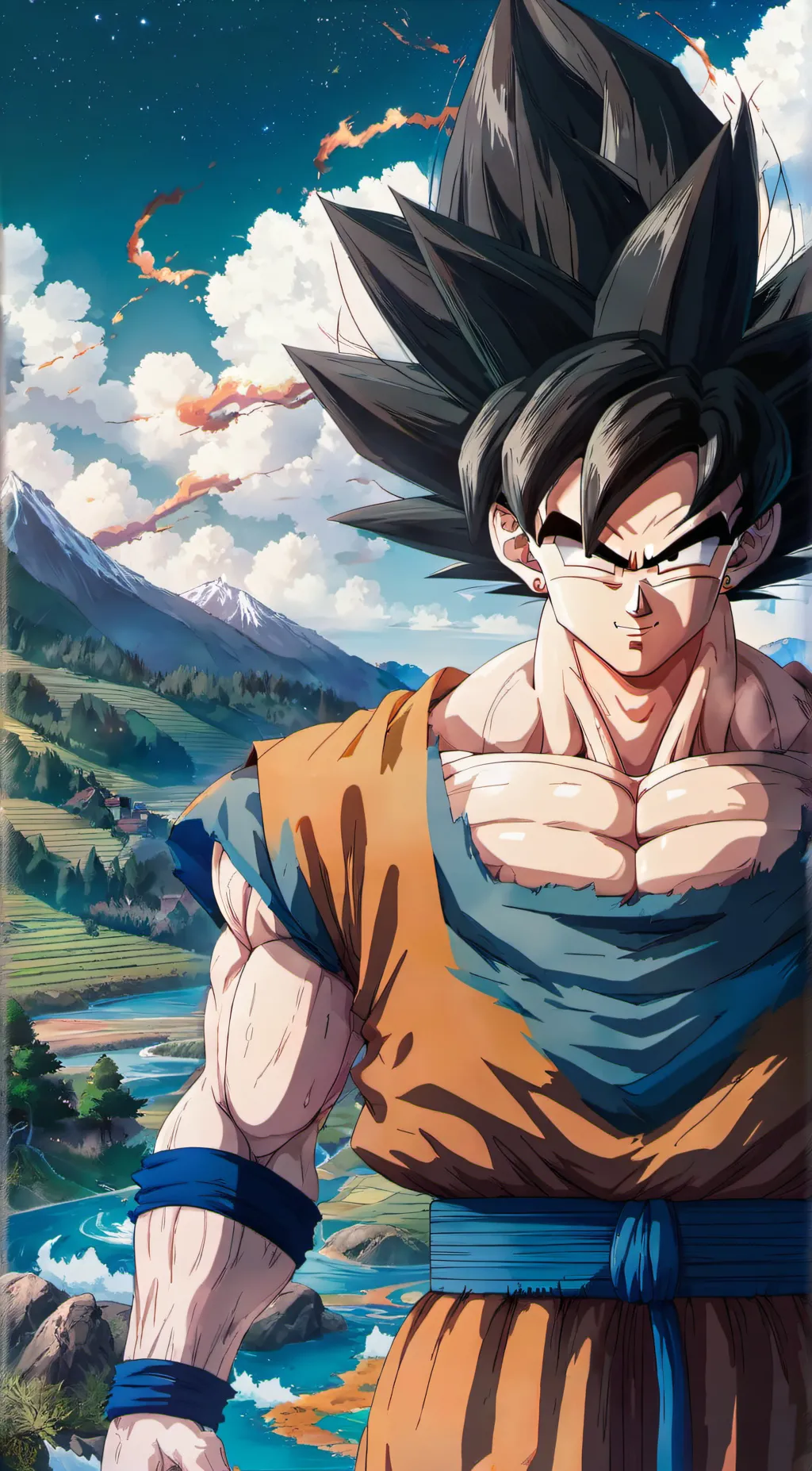 ai character: Goku/kakarot background