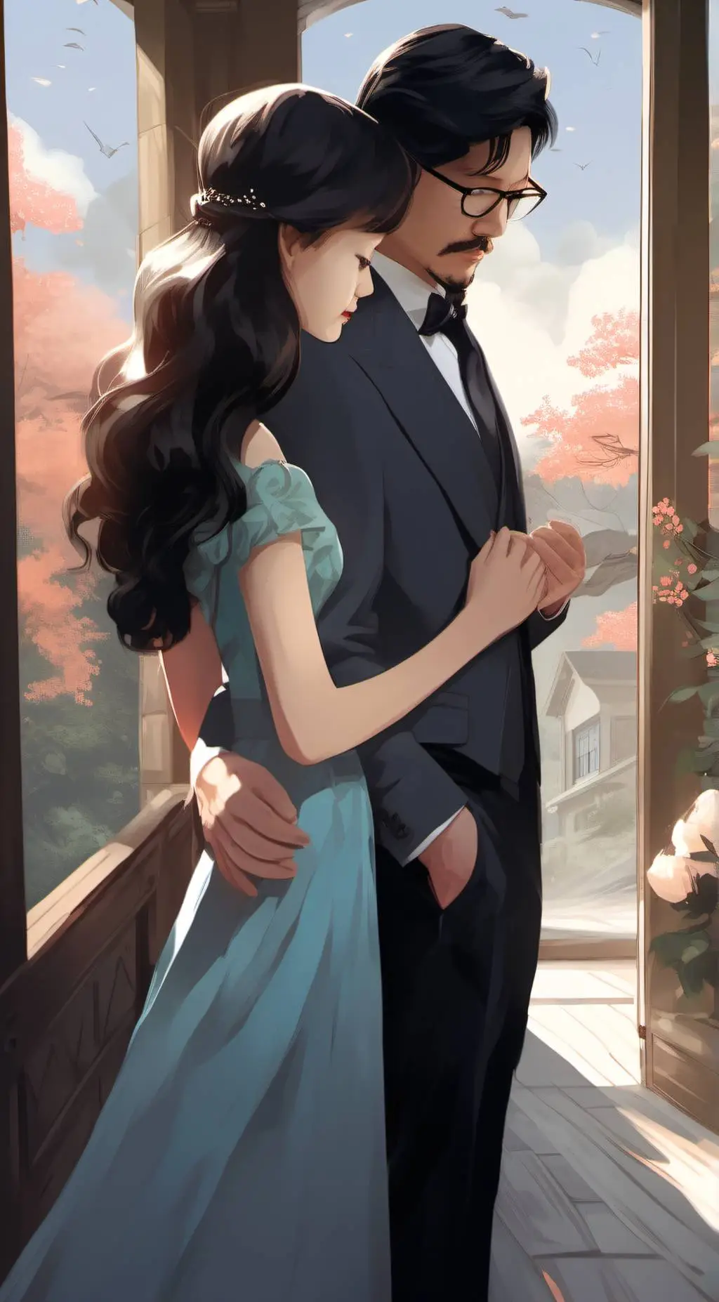 ai character: aphmau and Aaron background