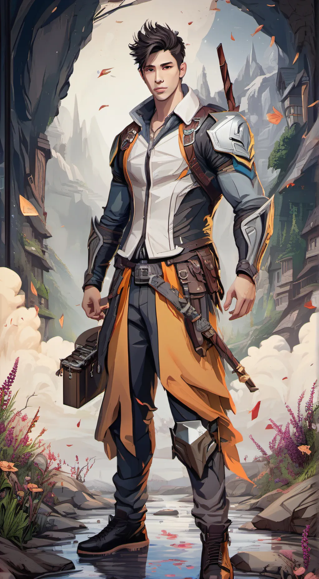 ai character: Sexy boy background