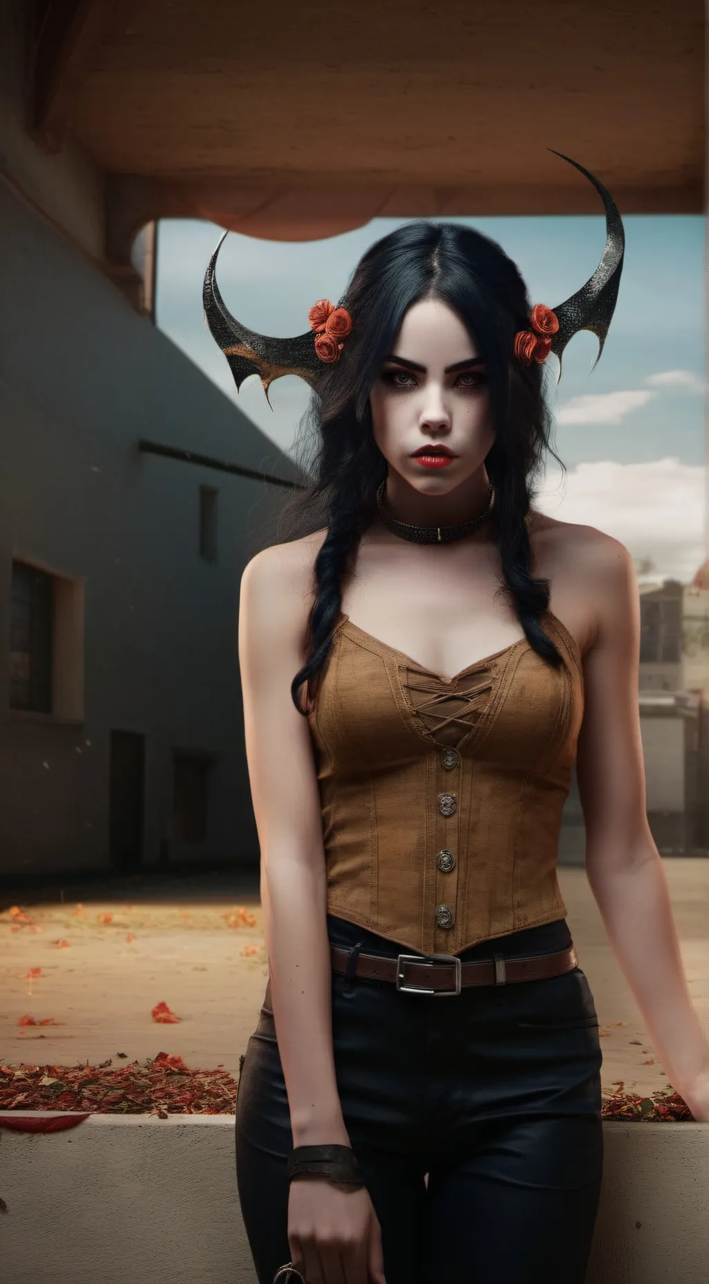 ai character: Luna background