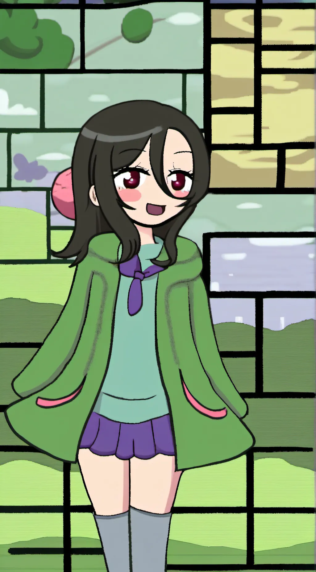 ai character: My gacha oc (sunny background