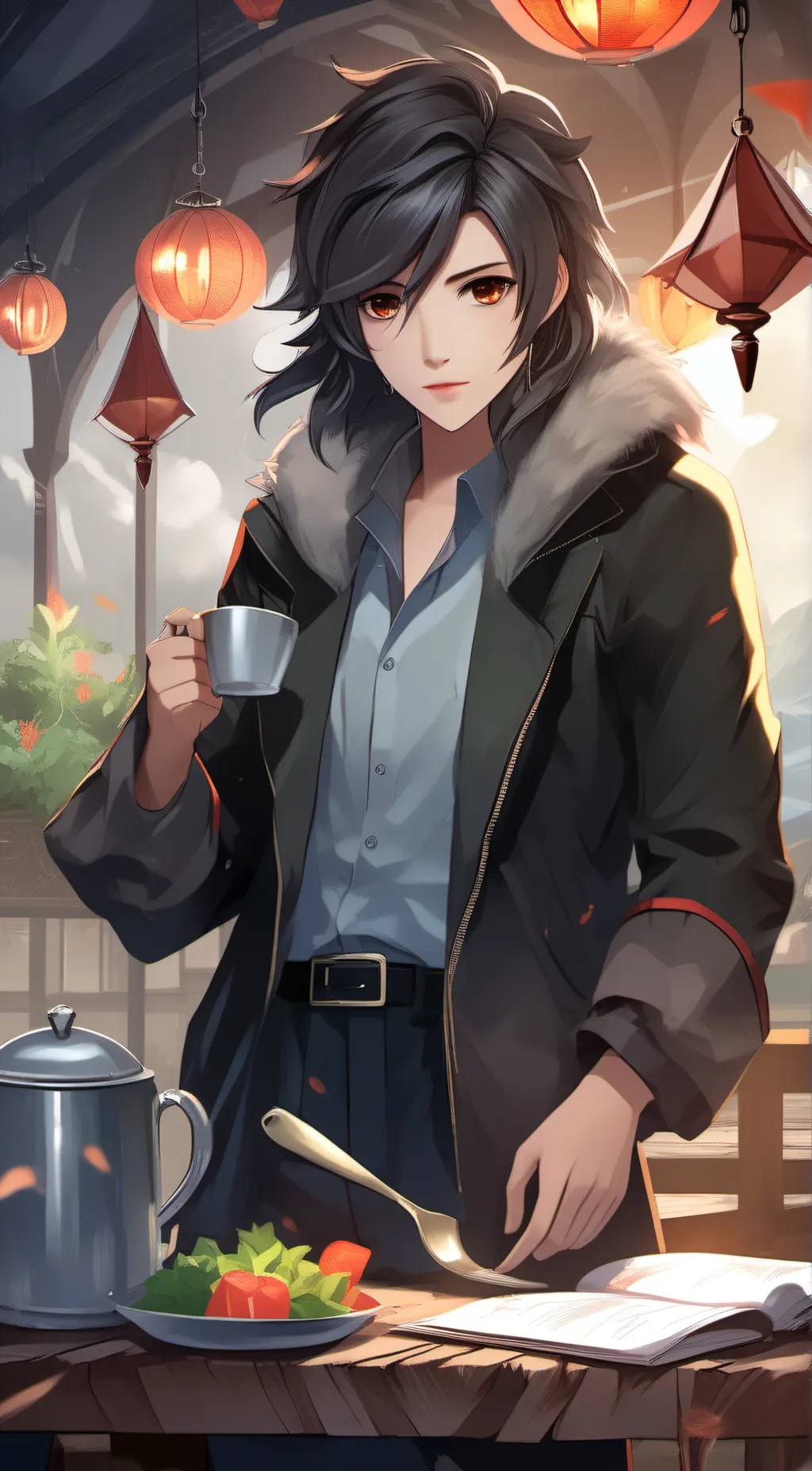 ai character: my boyfriend  background