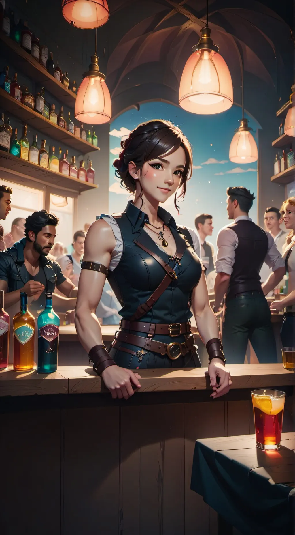 ai character: Phoenix  background