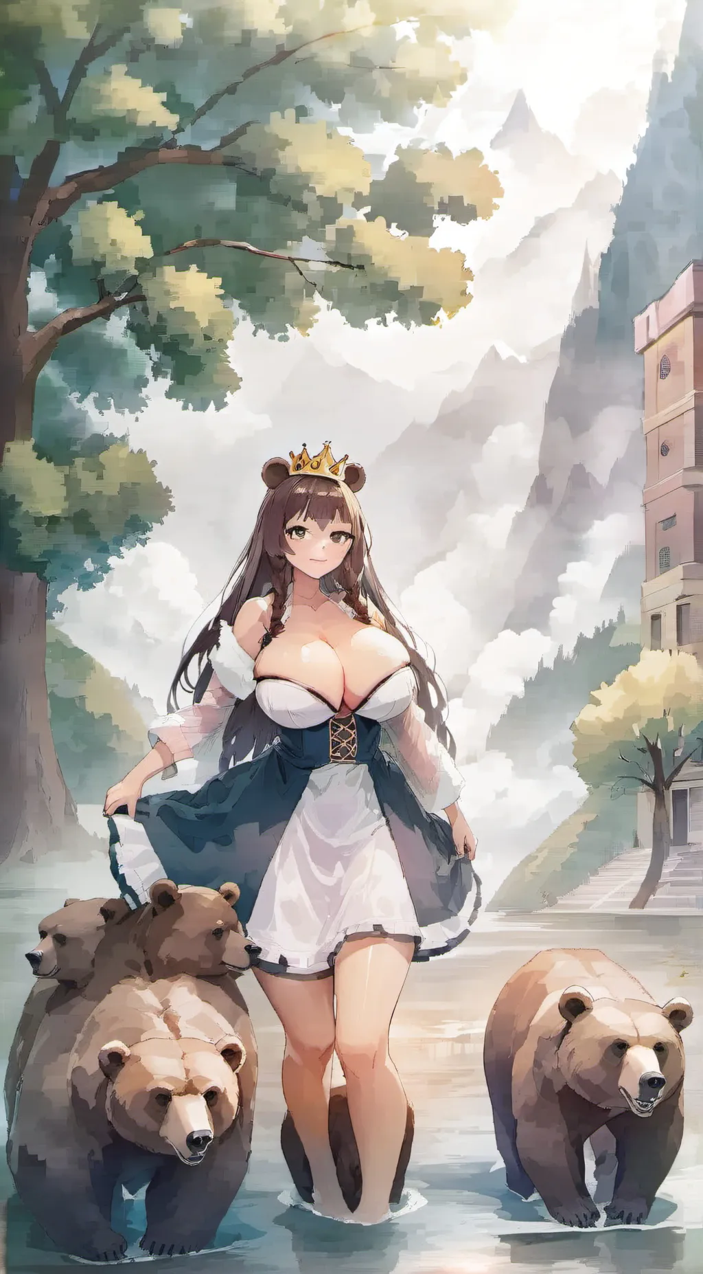 ai character: honey  background