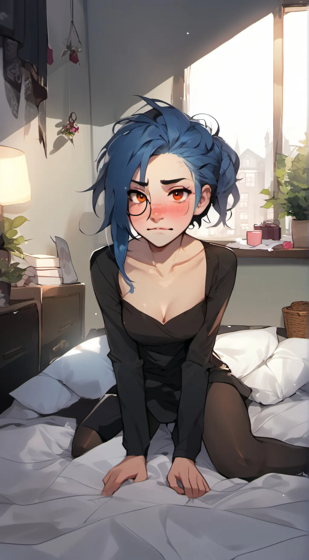 ai character: Hex background